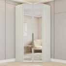 Guarrda-Roupa Solteiro Modulado Seletto 2 Portas com Espelho Areia - Henn