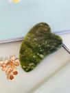 Guasha Placa Gua Sha Massagem Facial Anti ruga pedra Jade