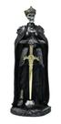 GUERREIRO ESQUELETO de Resina com ESPADA de Metal