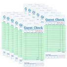 Guest Check Pads Officeva, pacote com 12, 600 pedidos, 6,7 x 3,5 polegadas, verde