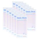 Guest Check Pads Officeva, pacote com 12, 600 pedidos, rosa, 6,7 x 3,5 polegadas