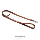 Guia Cachorro 1,20m: Poliéster Acetinado, Neoprene e ZAMAC para Passeio Confortável