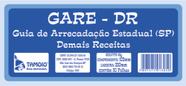 Guia De Arrecadação Estadual (SP) GARE - DR C/50Fls - Tamoio