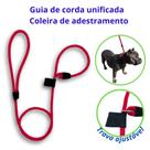 Guia De Corda Unificada 1,50m - Coleira De Adestramento Cães