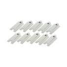 Guia deslizante janela porta correr suprema s/placa redonda nyl-332 tipo 2 branco kit 10 un pc