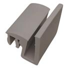 Guia do box de vidro do banheiro parte inferior da porta cor cinza Guia do box de vidro do banheiro parte inferior da porta cor cinza