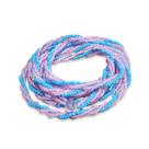Guia Miçanguinha Ibeji Erê Azul Rosa 3 Fios Trançado 50 cm