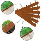 Guia Moldável para Canteiro Aço Enferrujado 25cm x 1mt 6 Pç Guia Moldável para Canteiro Aço Enferrujado 25cm x 1mt 6 Pç
