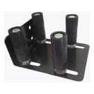 Guia Portão 4 X 1 Com 4 Roletes 27,70 X 70 Mm - Preto