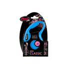 Guia retratil Flexi New Classic Corda PP Azul p/ cães até 8kg