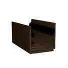 Guia U - Externo Ajustável Para Porta De Correr - Marrom