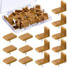Guías para Cajones de Muebles Maitys 90 Piezas Plástico Marrón