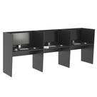 Guiche Office 3 Lugares Irlanda Preto Onix