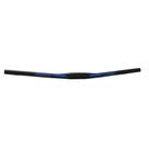 Guidao aço mtb 6d 31,8x700mm preto com adesivo groove azul