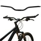 Guidão Bike mtb Semi Curvo 25.4mm Bicicleta Preto Alumínio