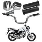 Guidão Cargo 160 2016-22 + Peso Pcx + Manopla Riscada