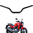 guidão CB250/Twister 16/21 Preto acetinado com bucha para fixação de peso