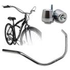 Guidão Confortável Beach Vintage Bicicleta Retrô Praiana Cromado Universal Com Pesinho