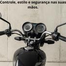 Guidão Cromado Cg Cargo 160 Fan/titan/start 160 Com Furo Aço Prata Motos Motocicletas Pilotagem