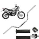 Guidão Falcon 2000/2007 Com Pesinho Pcx Manopla Pcx Peça Aço Serve Na Bros Todos Os Anos