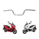 Guidão Honda Pcx 2013 A 2023 Cromado Com Rosca Para Peso