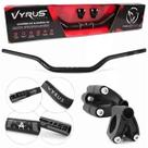 Guidão VYRUS alto 28 Preto + Adaptador tenere lander 250 Crf 250f Crf 230 Bros 160 Xre 190 300 Tornado 250 Falcon B