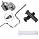 Guidão Yamaha Ybr Factor 2001 a 2015 cromado com pesinho manopla e roldana