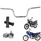 Guidão Ybr com pesinho PCX e manoplas 125 de 2001 até 2015 Factor peso moto rosca