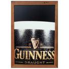 Guinness quadros retrô borda de um copo