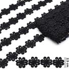 Guipir Flor 2,5cm CHL 207 Preto - 13,7 Metros