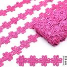 Guipir Flor 2,5cm CHL 207 Rosa Escuro - 13,7 Metros Guipir Flor 2,5cm CHL 207 Rosa Escuro - 13,7 Metros