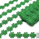 Guipir Flor 2,5cm CHL 207 Verde Bandeira - 13,7 Metros Guipir Flor 2,5cm CHL 207 Verde Bandeira - 13,7 Metros