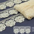 Guipir Flor 6,50 cm Creme - Ref. 432806 13,7 Metros - Círculo Guipir Flor 6,50 cm Creme - Ref. 432806 13,7 Metros - Círculo