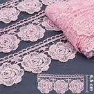 Guipir Flor 6,50 cm Rosa - Ref. 432806 13,7 Metros - Círculo Guipir Flor 6,50 cm Rosa - Ref. 432806 13,7 Metros - Círculo