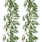Guirlanda Artificial de Folhas de Salgueiro Sherika 1,7 m - Kit com 2 Guirlanda Artificial de Folhas de Salgueiro Sherika 1,7 m - Kit com 2