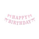 Guirlanda De Aniversário Rosa Para Chá De Bebê, Suprimentos Para Festa De Menina, Decoração De Fundo