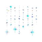 Guirlanda De Estrelas Com Glitter Para O Dia Dos Namorados E Ano Novo, 24 Ou 28 Peças, Cortina De
