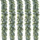 Guirlanda de eucalipto artificial CEWOR 5,5 pés (5 unidades) para decoração