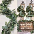 Guirlanda de eucalipto semeada FLORLAB Faux Greenery com 1,9 m de comprimento