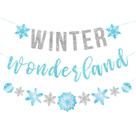Guirlanda de Flocos de Neve com 1,8m - Decoração de Natal