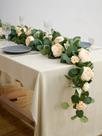 Guirlanda de flores artificiais MISSPIN Eucalyptus Peony Rose x2