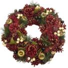 Guirlanda De Natal 36cm Frutas Com Luz Led - Feita Á Mão