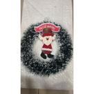 guirlanda de natal com boneca 35cm