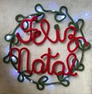 Guirlanda de Natal com luz de fada