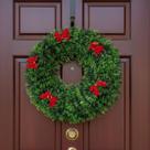 Guirlanda De Natal Enfeite Para Porta Nevada