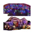 Guirlanda De Natal Externa Com Luzes LED Em Cascata Para Decoração De Jardim E Beirais Guirlanda De Natal Externa Com Luzes LED Em Cascata Para Decoração De Jardim E Beirais