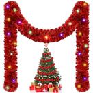 Guirlanda de Natal Kingdder com Luzes - Tinsel Pré-iluminada