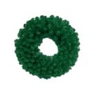 Guirlanda de Natal Verde 30cm Decorativa Com Folhas PVC