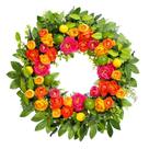 Guirlanda de Primavera Vsonker 66 cm com Limões e Flores para Uso Interno e Externo