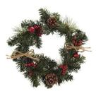 Guirlanda Decorativa Pinheiro e Frutos 30 cm Decoração de Natal